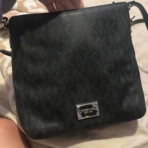 Michael Kors Textured Black Crossbody Bag